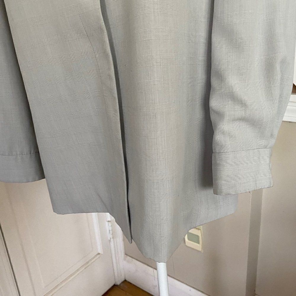 John Meyer Gray Plaid Button Front Jacket Blazer … - image 7